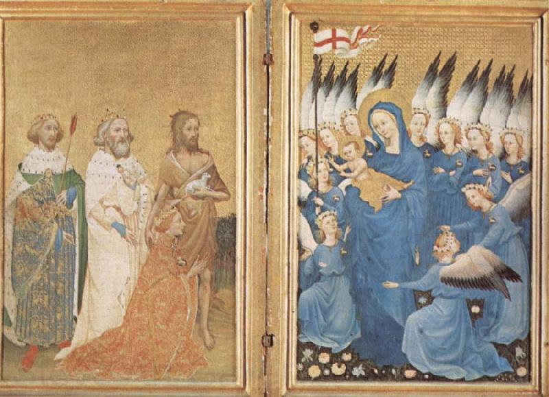 unknow artist The Wilton diptych Spain oil painting art